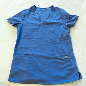 🎄FIGS Casma Scrub Top Ciel Blue